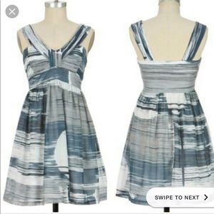 Anthropologie Stormy Seascape Dress